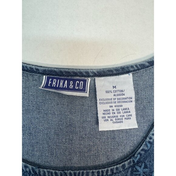 Womans  ERIKA & Co Long Denim Dress/Jumper Medium - Picture 2 of 5